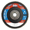 Weiler 4-1/2" Vortec Pro High Density Abrasive Flap Disc, Flat, 10 CT, #31390