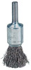 Weiler Crimped Wire Solid End Brushes, Brass, 20,000 rpm, 1" x 0.005", 1 EA, #10128