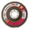 CGW Abrasives Aluminum Reg T27 Flap Disc, 4 1/2", 60 Grit, 7/8 Arbor, 13,300 rpm, 10 EA, #43084