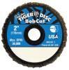 Weiler Bobcat Flap Discs, Zirconium, 2 in Dia., 40 Grit, 10/PK, #50923