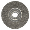 Weiler Medium Crimped Wire Wheel, 12 in D x 1 1/4 in W, .0118 in Steel Wire, 3,600 rpm, 1 EA, #6180