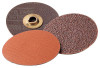 3M Roloc Discs 777F, Ceramic/Regular Alumina Mix, 1 in Dia., 60 Grit, 1 EA, #7000045620