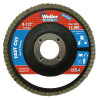 Weiler Vortec Pro Abrasive Flap Discs,4.5", 36 Grit, 7/8 Arbor, 13,000 rpm, Phenolic, 1 EA, #31343