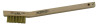 Anchor Products Utility Brushes, Wood Handle, Brass Bristles, Stapled, 1 EA, #94924