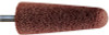 Pferd Resin Bond Mounted Point Abrasive Bits, 1 in Dia, 2 3/4 in Thick, 30 Grit Alum., 10 BOX, #35105