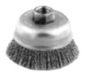 Advance Brush Crimped Cup Brush, 6 in Dia., 5/8-11 Arbor, 0.014 in Steel Wire, 1 EA, #82516