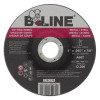 B-Line Depressed Ctr Cutting Wheel, 5 in dia, 0.045 in Thick, 7/8 in Arbor, 60 Grit, 25 EA, #90899