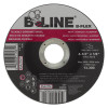 B-Line Flex Depressed Ctr Wheel, 4-1/2 in dia, 1/8 in Thick, 7/8 in Arbor, 30 Grit, 10 BX, #90920