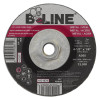 B-Line Depressed Ctr Combo Wheel, 4-1/2 in dia, 1/8 in Thick, 5/8 in-11 Arbor, 30 Grit, 10 PK, #90901