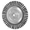 Advance Brush Stringer Bead Twist Knot Wheel, 6 D x 3/16 W, .02 Carbon Steel Wire, 48 Knots, 1 EA, #82487