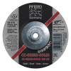 Pferd CC Grind Solid Steel Grinding Discs, Ceramic, 7 in Dia, 5/8 in Arbor, 24 Grit, 10 EA, #61223