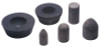 CGW Abrasives Resin Cones and Plugs, Type 16, 1 1/2 in Dia, 2 1/2 in Thick, 5/8 Arbor, 24 Grit, 1 EA, #49017