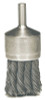 Weiler Hollow-End Knot Wire End Brush, Stainless Steel, 22,000 rpm, 1 1/8" x 0.014", 1 EA, #10031