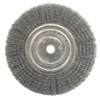 Weiler Medium-Face Crimped Wire Wheel, 7 in D x 3/4 in W, .014 in Steel Wire, 6,000 rpm, 1 EA, #2335