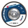 Weiler Tiger Paw Coated Abrasive Flap Discs, 7", 60 Grit, 5/8 Arbor, Phenolic Back, 10 CT, #51142