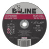 B-Line Cutting Wheel, 4 in dia, 1/16 in Thick, 3/8 in Arbor, 36 Grit, Alum Oxide, 1 EA, #90886