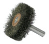 Weiler Stem-Mounted Wide Conflex Brush, 1 1/4 in D x 1/2 W, .006 Steel Wire, 20,000 rpm, 10 EA, #17600