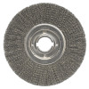 Weiler Medium Crimped Wire Wheel, 12 in D x 1 1/4 in W, .014 in Steel Wire, 3,600 rpm, 1 EA, #6190