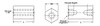 5/32" OD x 1/4" L x 4-40 Thread Stainless Steel Female/Female Hex Standoff (500/Pkg.)