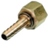 Western Enterprises Brass Hose Adaptors, Female Swivel/Barb, B-Size, RH, 1 EA, #240
