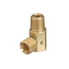 Western Enterprises Brass Hose Adaptors, Male/Male, B-Size, RH, 1 EA, #253