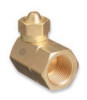 Western Enterprises Brass Cylinder Adaptors, CGA-200 "MC" Acetylene To CGA-510 POL Acetylene 90?, 1 EA, #321