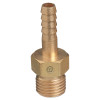 Western Enterprises Brass Hose Adaptors, Male/Barb, Brass, RH, 3/16 in, 1 EA, #40