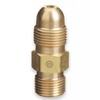 Western Enterprises Brass Cylinder Adaptors, From CGA-510 POL Acetylene To CGA-300 Coml Acet 1 Piece, 1 EA, #51