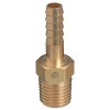 Western Enterprises Brass Hose Adaptors, NPT Thread/Barb, Brass, 3/8 in, 1 EA, #543