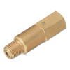 Western Enterprises Inline NPT Check Valve, 1/4 in NPT, M/M, 3,000 PSI, 1 EA, #CV4M