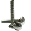 #10-24 x 2-1/2" Fully Threaded Carriage Bolts A307 Grade A Zinc Cr+3 (125/Pkg.)