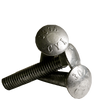 1/2"-13 x 5" Fully Threaded Carriage Bolts A307 Grade A Coarse HDG (10/Pkg.)
