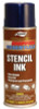 Aervoe Industries 16 OZ BLACK STENCIL INK(12 OZ NET), 12 CAN, #2806