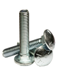 1/2"-13 x 5" Fully Threaded Carriage Bolts Grade 5 Coarse Zinc Cr+3 (25/Pkg.)