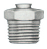 Alemite Relief Fittings, Straight, 1/2 in, Male/Male, 1/8 in (PTF), 15 psi, 1 EA, #47640