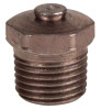 Alemite Relief Fittings, Straight, 1/2 in, Male/Male, 1/8 in (PTF), 80 psi, 1 EA, #47100