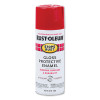 Rust-Oleum Industrial 12 oz. Protective Enamel Gloss Sunrise Red Spray Paint, 6 CA, #7762830