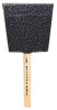 Linzer Foam Brushes, 9/16 in thick, 1 in wide, Foam, Wood handle, 50 EA, #85051