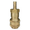 Dixon Valve Air Chief Industrial Automatic Coupler Standard Hose Barb, 1/2 x 3/8 in, Brass, 12 BOX, #3DS4B