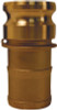 Dixon Valve Global Type E Adapters, 2 1/2 in, Hose Barb/Male, Brass, 15 EA, #G250EBR