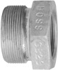 Dixon Valve Boss Ground Joint Spuds, 1 3/8 in, Plated Steel, 1 EA, #GB8