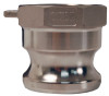 Dixon Valve Global Type A Adapters, 3 in (NPT), Aluminum, 1 EA, #G300AAL