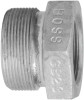 Dixon Valve Boss Ground Joint Spuds, 2 7/16 in, Plated Steel, 5 EA, #GB38