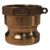 Dixon Valve Global Type A Adapters, 1 in (NPT), Brass, 150 EA, #G100ABR