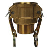 Dixon Valve Global Type B Couplers, 4 in (NPT), Brass, 1 EA, #G400BBR