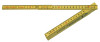 U.S. Tape Rhino Folding Rulers, 6 ft, Fiberglass, English/Metric, 6 EA, #55155