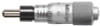 Mitutoyo Series 148 Micrometer Heads, 0-6.5 mm , 6 mm Stem, Shperical Spindle, 1 EA, #148207