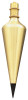 General Tools Brass Plumb Bobs, 16 oz, Hardened Steel/Brass, 1 EA, #80016