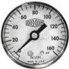 Dixon Valve Standard Dry Gauges, 0 to 160 psi, 1/4 in NPT(M), 2 1/2 in Dia., Bottom Mount, 10 EA, #GL335