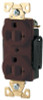 Cooper Wiring Devices RECP DUP 20A125V 2P3W BRASS STRAP B&S BR, 10 EA, #AH5362B